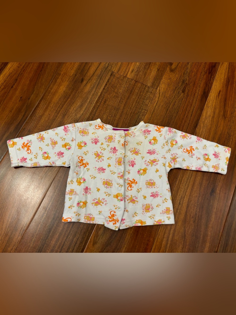 Disney Winnie the Pooh Y2K Pooh Piglet Tigger White Long Sleeve Top Cardigan
